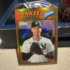 Topps Heritage 2025 Chrome Gold #123 /50 Luis Gil Yankees 
