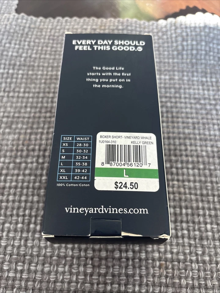 Vineyard Vines Whale Printed Classic Boxer Men Large (L34-36) Cotton Stretch - Image 3 of 4
