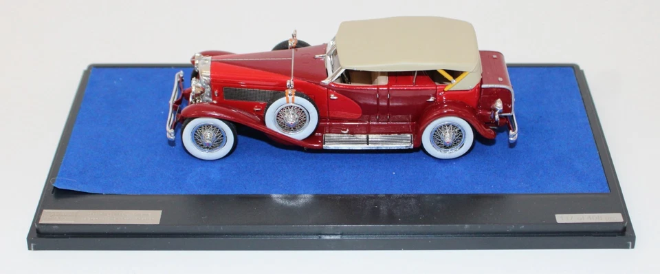 Matrix 1933 Duesenberg SJ LaGrande Doble Capucha Resina Faetón 1:43 Rojo Sin usar, en caja Louwman Foto 2 de 4