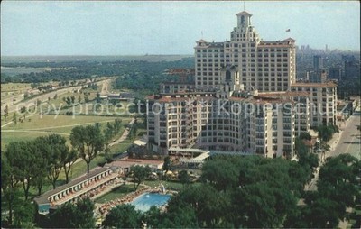 Chicago Illinois Edgewater Beach Hotel Air view