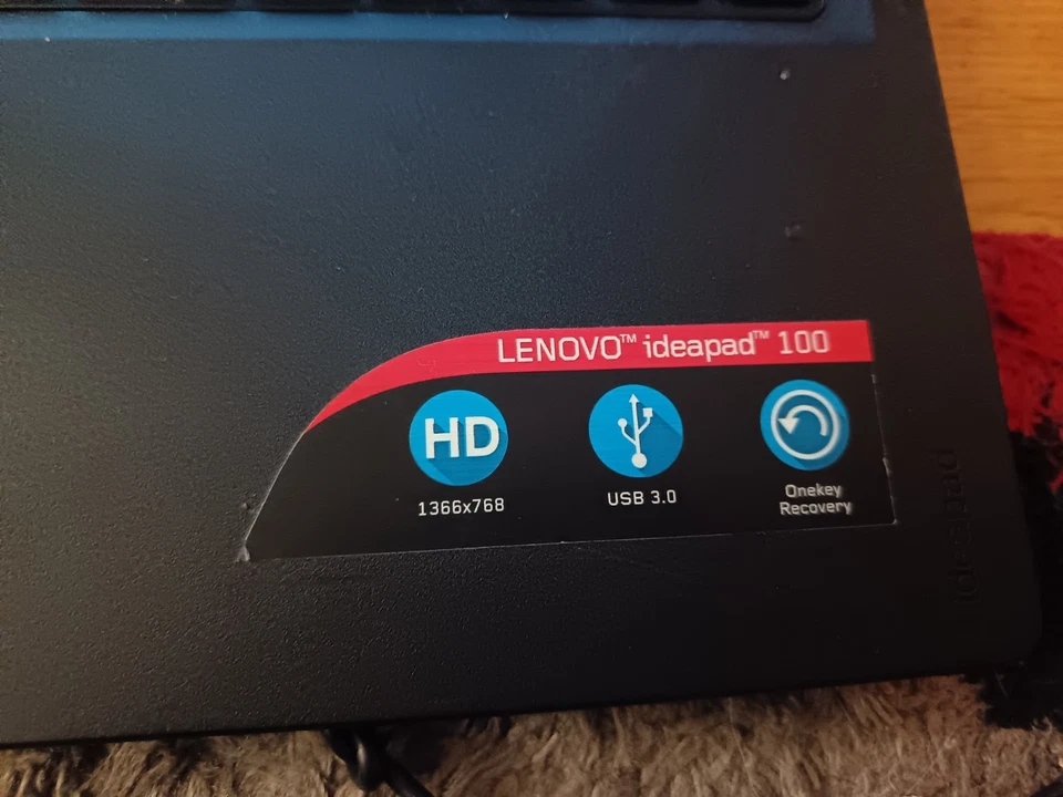 Lenovo IdeaPad 100-15IBD Laptop 15" - i3-5005U 8GB Ram + Charger For Repair - Image 3 of 4