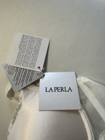 NEW La Perla Off-white Bridal push-up bra with lace trim 38B