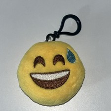 small emoji smiley happy tear keychain