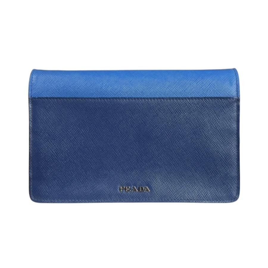 PRADA Shoulder Wallet Saffiano Rectangular 7.68x4… - image 3