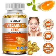 Vitamin C + Zinc: Immune Shield, Translucent Skin, Antioxidant Double Protection