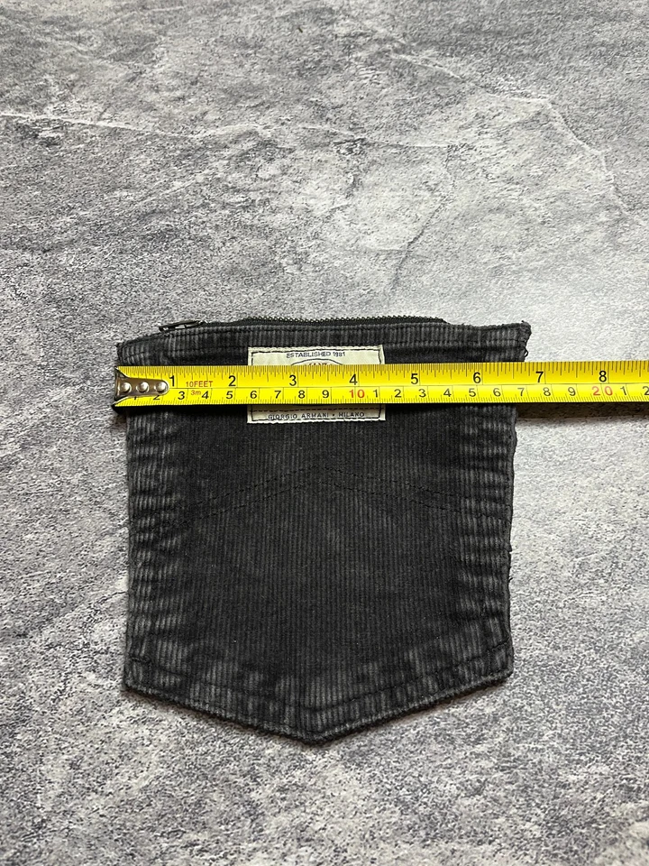 Giorgio Armani牛仔裤定制天鹅绒钱包 — 第 3/4 张图片