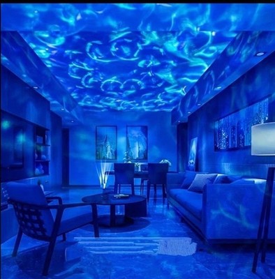 Galaxy Star Projector Ocean Wave Light 7 Color LED Night Lamp Remote USB