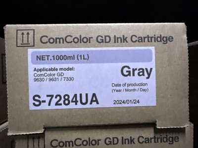 ComColor GD Ink Genuine S-7284UA Gray for Riso Comcolor GD9630/9631/7330