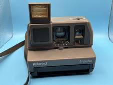 Polaroid 600 Impulse instant Camera System w/Built In Flash/Strap-Not Tested