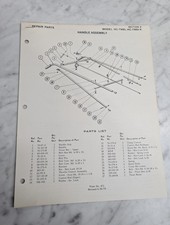 PARKER SWEEPER REPAIR PARTS LIST SHEETS CATALOG MODEL HC-7980-K