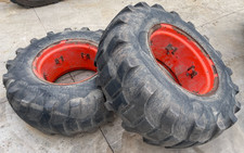 Kubota Mx5100 Tractor 17.5l-24 Rear Rims Tires Kubota Mx5100 Tractor 17.5l-24 Rear Rims Tires