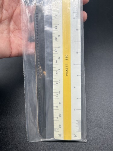 Vintage Pickett Template 330 T 4-Bevel Scale Guide Drafting New Engineering - Picture 3 of 5
