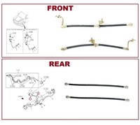FüR Isuzu Pick Up D-Max TFS86TT Biturbo 2.5TD BremsschläUche Vorne & Hinten