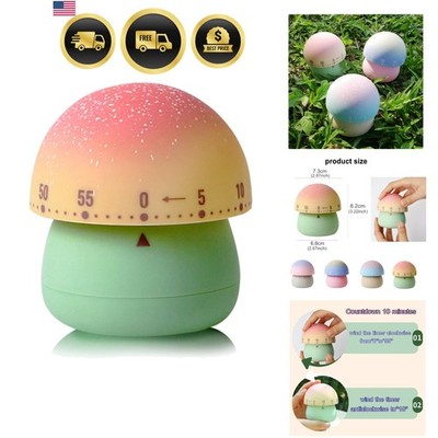 Mechanical Kitchen Timer, Cute Mushroom Timers for Kids, Wind Up 60 Minutes M...
