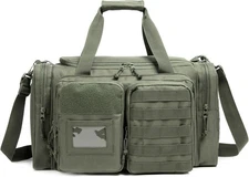 Gun Range Bag for Handguns and Ammo Tactical Pistol Case Shooting Range Duffle B