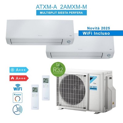 Daikin 2AMXM50M + ATXM35A + ATXM25A Klimaanlage Siesta Perfera 2025 Dual Split 1