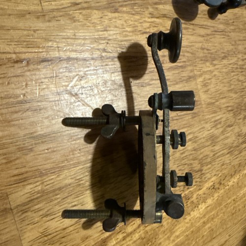 Single Brass Legged Telegraph Key Morse Code- Untested