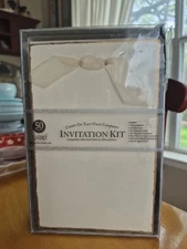 Gartner Studios 50-Count Gold Deckled Edge Wedding Invitation Kit Home Print NIB