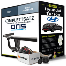 Für HYUNDAI Tucson Typ TL,TLE Anhängerkupplung starr +eSatz 13pol uni 18- NEU