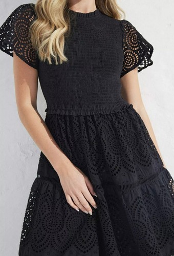 DECJUBA Queenie Broderie Midi Dress Size 14. NWOT. RRP $189.95 - Picture 2 of 6