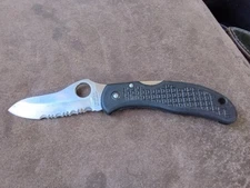 Used Spyderco C33PSBK Pro-Grip Folding Knife G-2 Integral Clip Seki-Japan 1994 