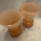 Vintage Murano Glass signed Cenedese Vase - 5.5" H / Matching Pair