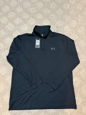 Under Armour Coldgear Storm Black Fleece Snap Golf Jacket 1317345 Men s Sz Large
