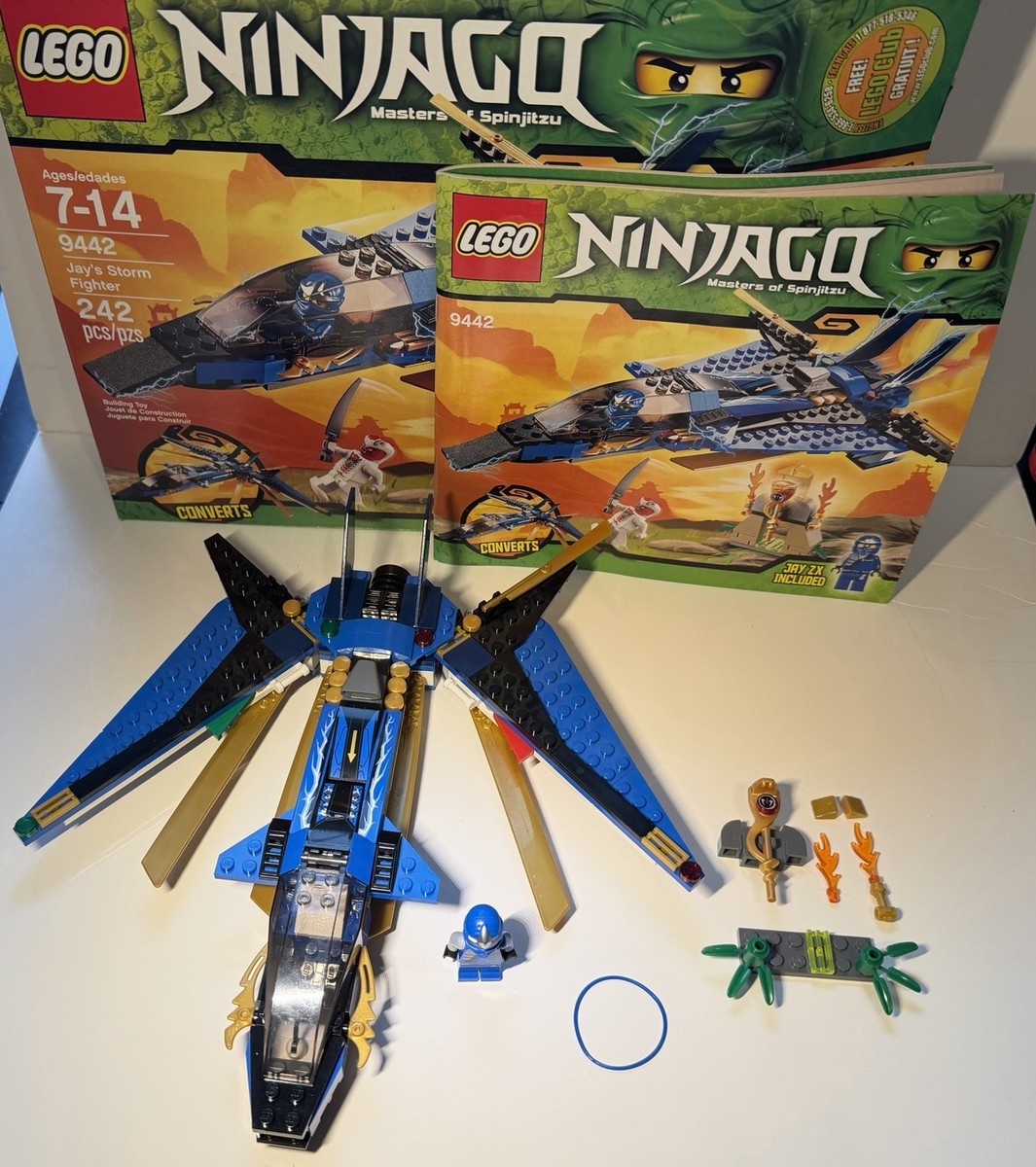 LEGO Ninjago Lot - 4 Sets (Incomplete) Boxes & Manuals 9442, 2254