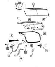 Genuine Mopar Decklid Latch 04589217AF