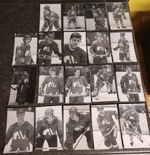 1979-80 Quebec Nordiques Photo Postcard Set 19 RARE EX+ Cond Michel Goulet RC
