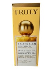 TRULY Golden Glaze Luxury Body Oil 3.1 Oz / 90 ml Vitamin C Argon Oil Vegan