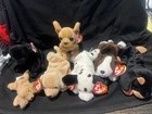 7 TY Beanie Babies Dogs Plush w/ Tags Vintage Retired