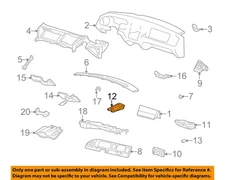 Lincoln Ford OEM 03-11 Town Car Instrument Panel Dash-Ashtray 3W1Z5404821AA