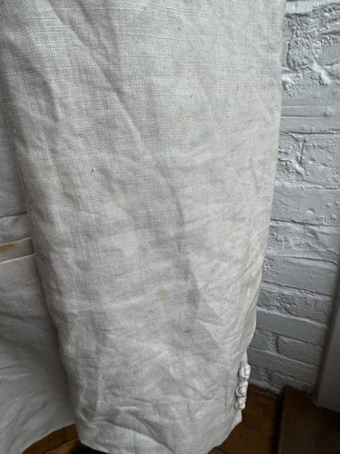 vintage shanghai tang linen jacket size XL (42) in beige - Picture 4 of 12