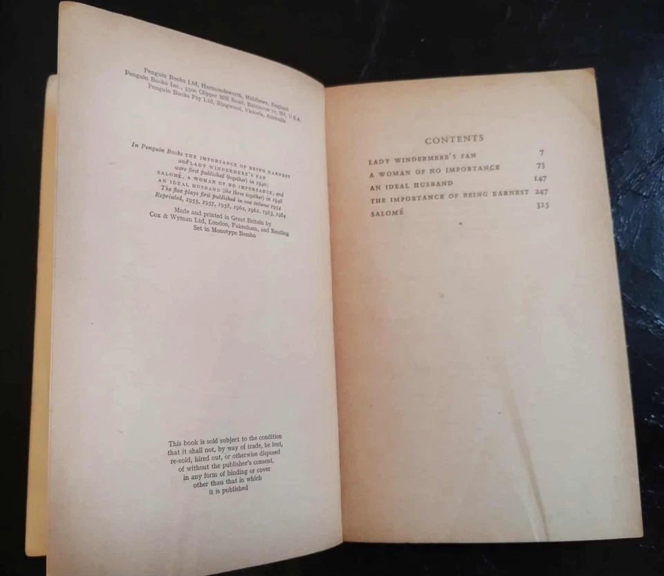 Penguin Plays: Oscar Wilde, 1964 - image 4 of 4