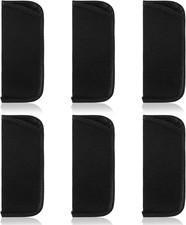 YUXIANLB 6Pcs Slip in Eyeglasses Cases, Reading Glasses Pouch, Fabric Spectacle