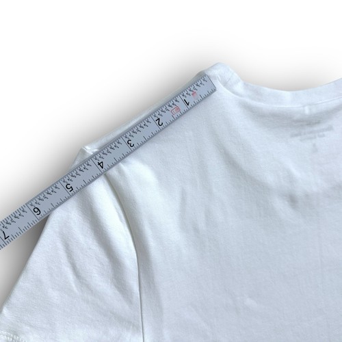New Abercrombie & Fitch Essential Tuckable Baby Tee Women's Small White Crewneck - Picture 7 of 12