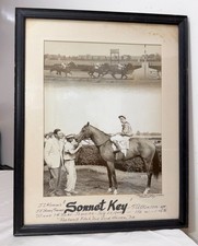 Vintage original Bert Morgan Sonnet Key Jamaica horse racing Jockey photograph