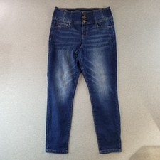 No Boundaries Jeans Women Sz 13 High Rise Sculpting Dark Wash Normcore Comfy