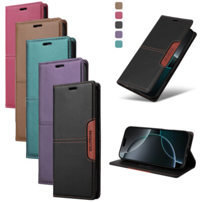 Hülle für Samsung A56 A16 A36 S25 Case Magnet HandyTasche Geldbörse Displayglas