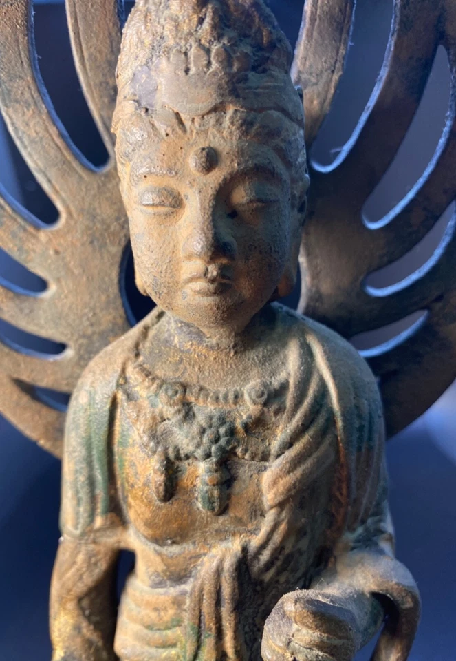 China Bronce Antiguo $ Estado Buda Dorado, Estilo Wei del Norte o Dinastía Sui Foto 3 de 4