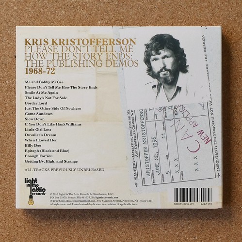 Kris Kristofferson – Please Don’t Tell Me How The Story Ends: Demos 1968-72 MINT - Picture 3 of 5