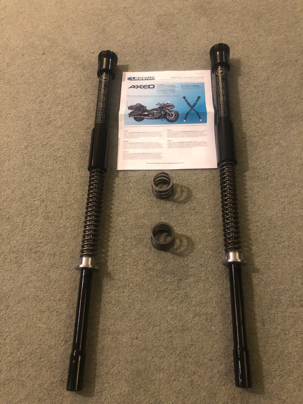 Legends Suspension AXEO front cartridges for Grelly UK