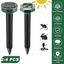 Ultrasonic Solar Animal Repeller Pest Mouse Rodent Repellent For Outdoor Garden