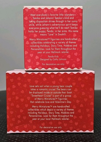 Hallmark Merry Miniatures Minis Valentinstag Schatz Kreuzfahrt und Penda Kinder - Bild 3 von 6
