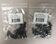 (40) Archer (20) 3/8-050 PRE-SET TIE STRAPS & (20) 3/8" TIE STRAPS REPAIR LINKS