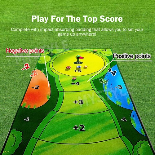The Indoor Casual Golf Game Set Golf Putting Royale Golf Game Golf Hitting Mats - Picture 5 of 10