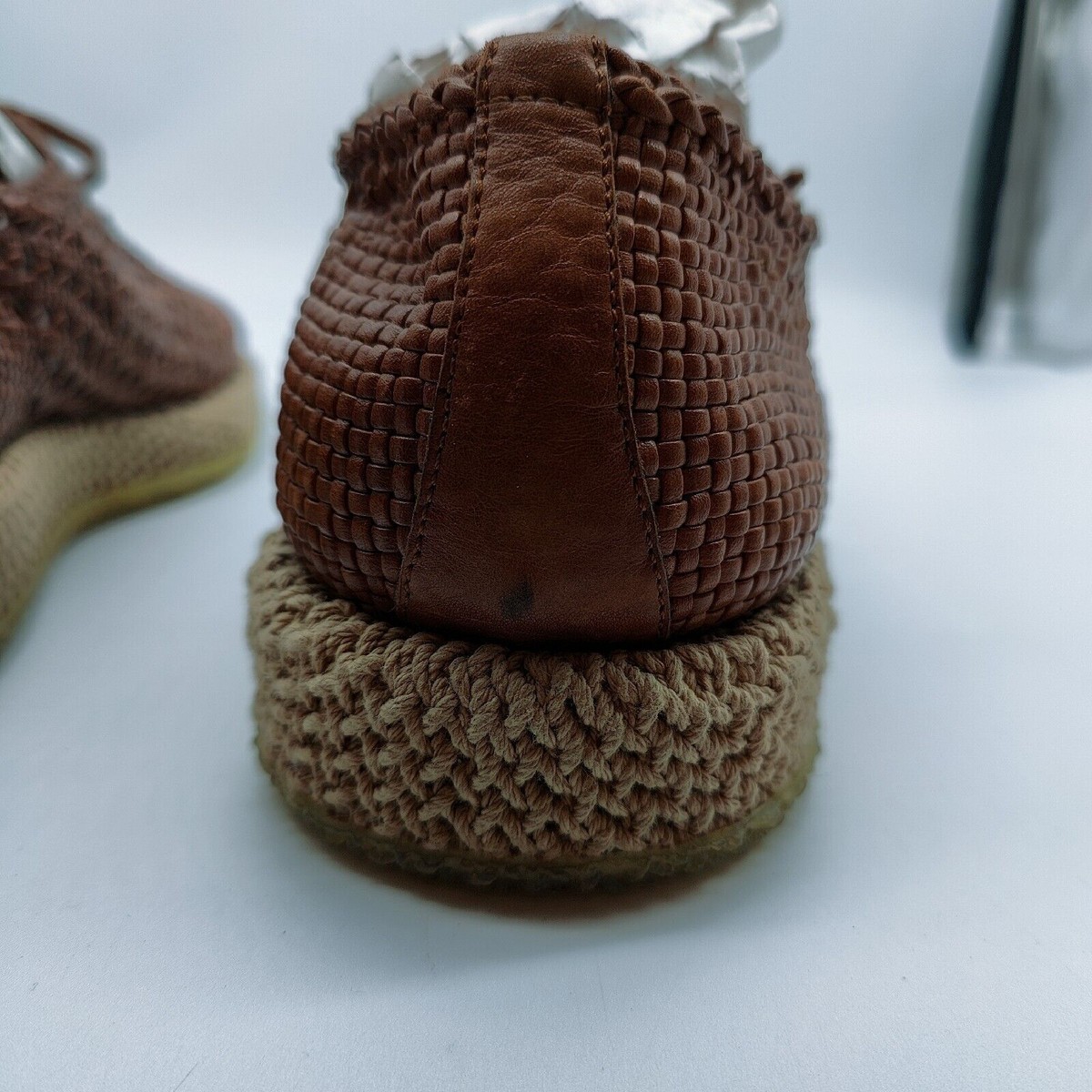 New Defect- Ferragamo Woven Brown Dress Men display picture 1
