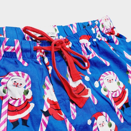 Peter Alexander Womens Christmas Sleep Shorts Size S Santa Candy Canes Pocket - Picture 5 of 11