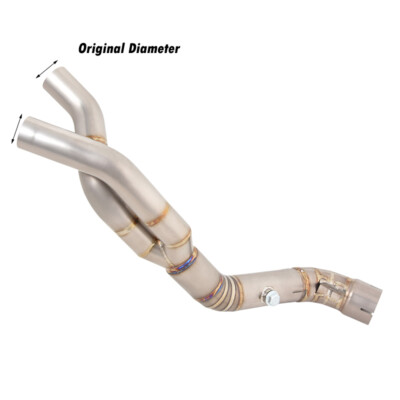 Modified Exhaust Mid Link Pipe Connect Original DIA For Yamaha YZF